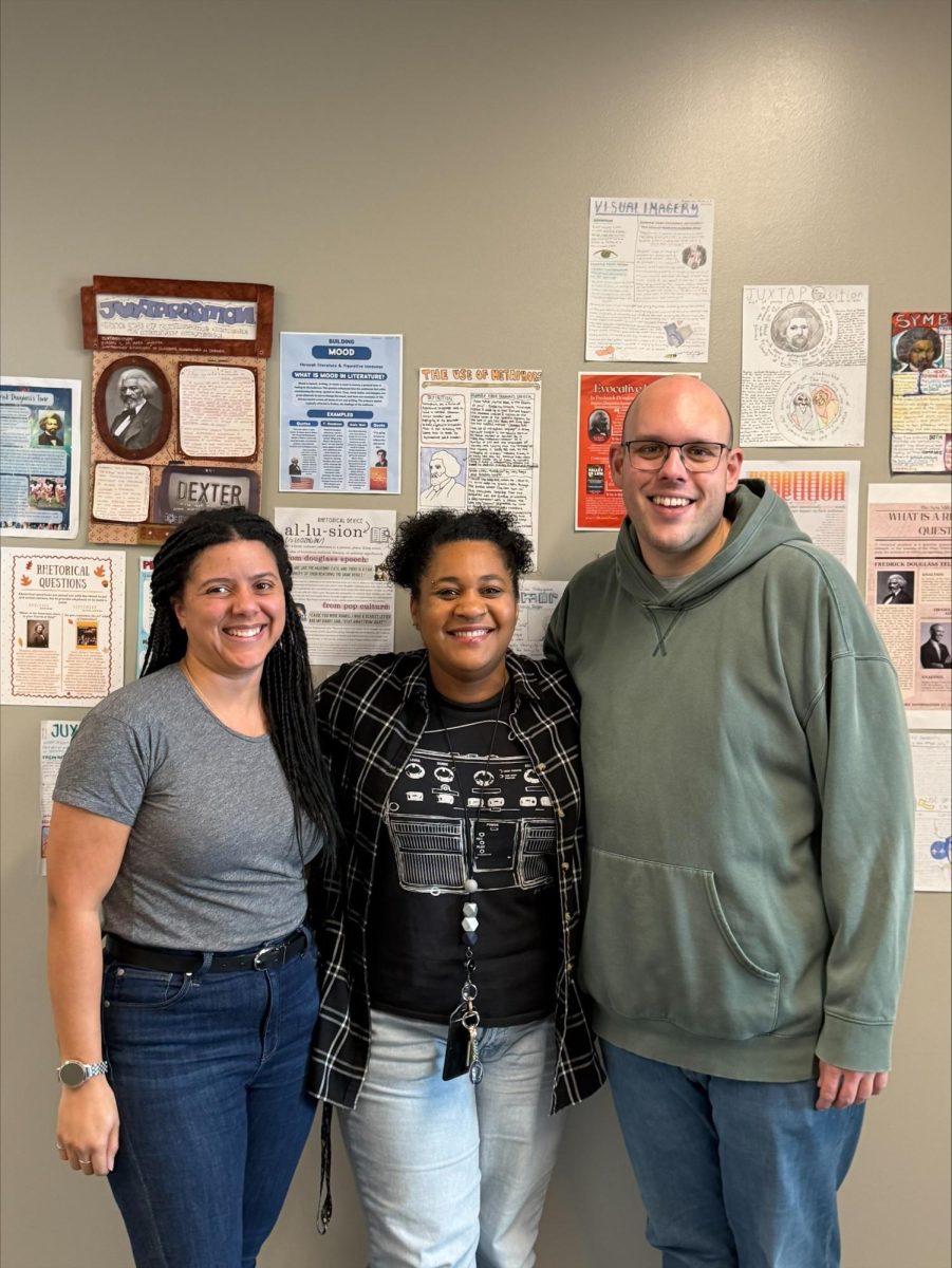 Credit: Mr. Long. From left to right: AP-Lang teachers Ms. Jones, Ms. Richards, Mr. Long 